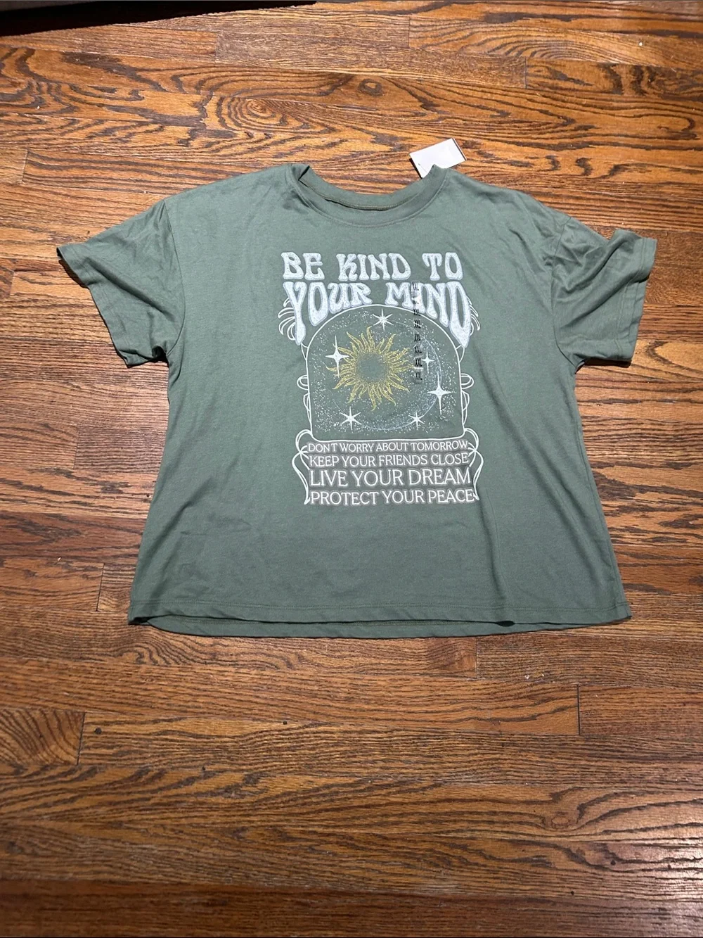 Be Kind To Your Mind Graphic Tee - Green
